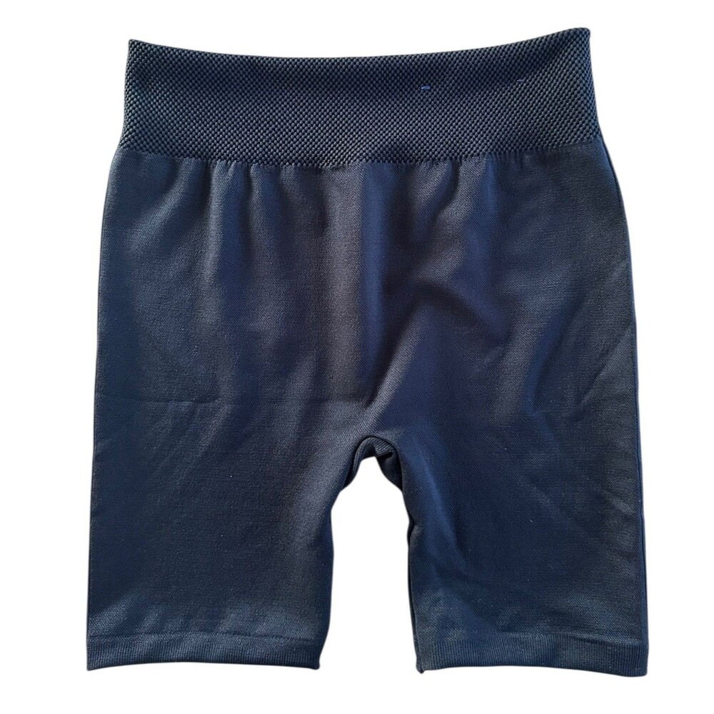 First Kick Women's Maternity Biker Shorts Pull On One Size Fits Most Black